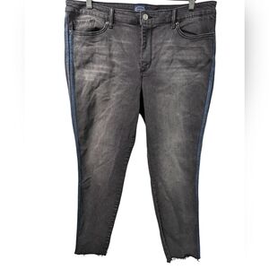 Scoop Skinny Ankle Cropped Jeans Sz 18